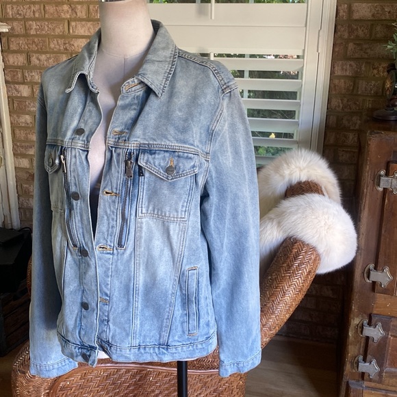 SAINT MORTA VINTAGE JEAN DENIM JACKET BUTTON XL NEW - Picture 3 of 11